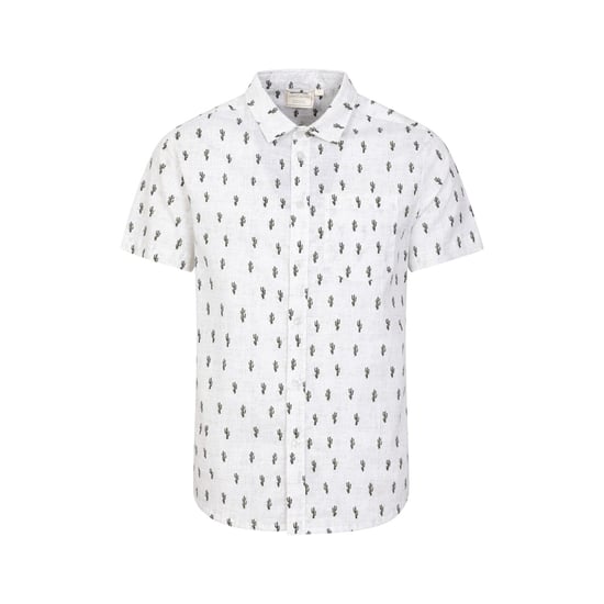 Mountain Warehouse Mens Preston Illustration Shirt (White) - Image 1