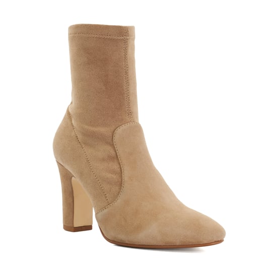 Dune Ladies Optilly - Almond Toe Block Heel Sock Boots - Image 1