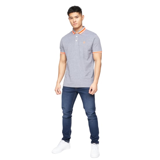 Crosshatch Mens Cratmoore Polo Shirt (Dark Grey Marl) - Image 3