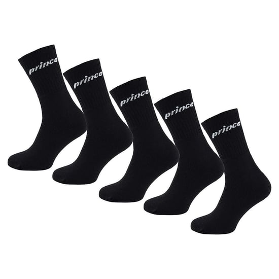 Prince 5-Pack Tennis calcetines acolchados negros para hombre - Image 1