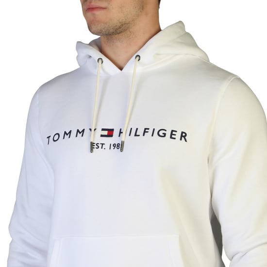 Tommy Hilfiger Sudaderas Logo Hoodie Blanco - Image 3