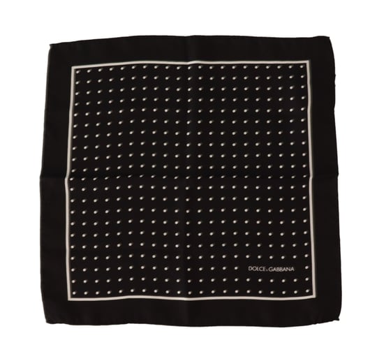 Pañuelo de Seda Negro con Lunares para Hombre Dolce & Gabbana - Image 1