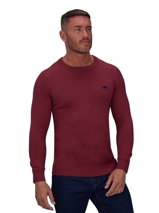 Classic Crew Neck Knit - Red