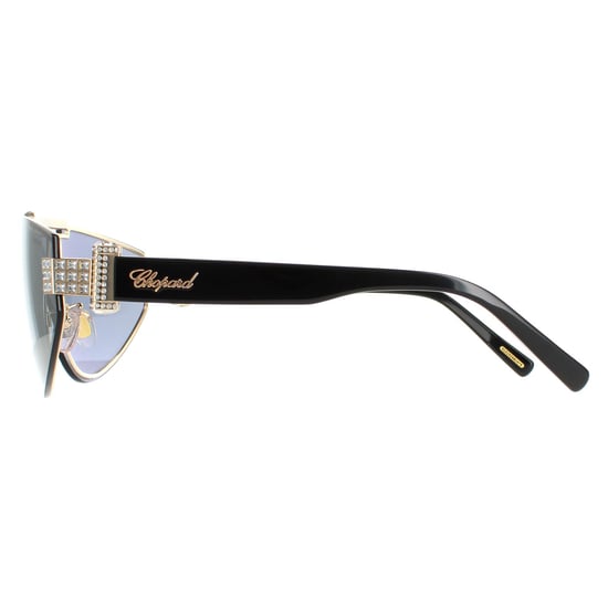 Chopard Shield Womens Shiny Rose Gold Smoke Gold Mirror SCHF09S