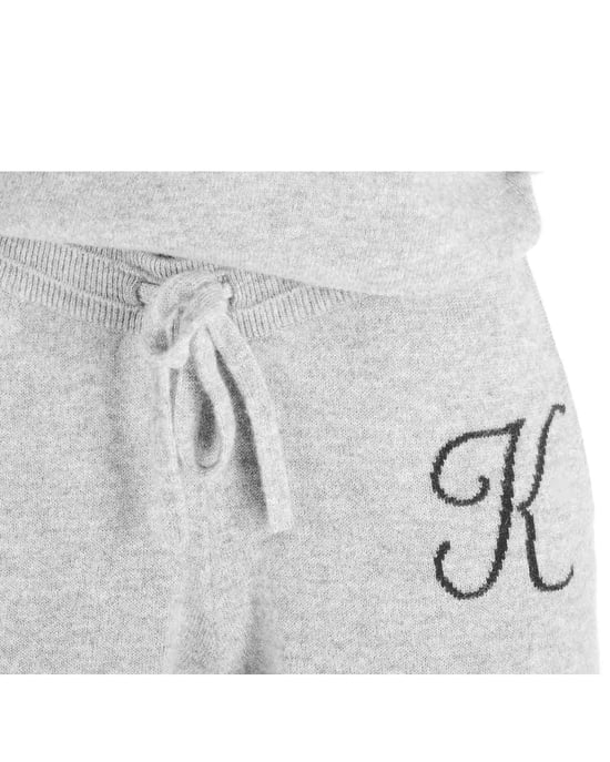 Crown Of Edinburgh Cashmere Track Pants Morningside Grey K