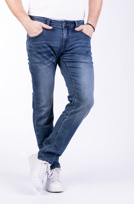 Freddy Mens Trousers blue denim Slim Fit