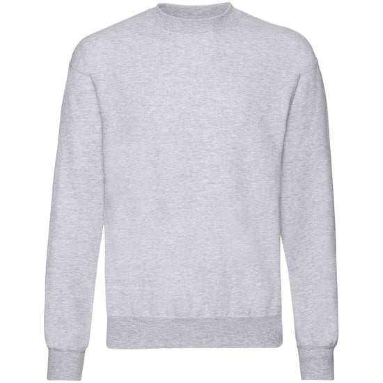 Fruit of the Loom Mens Classic 80/20 Set-in Sweatshirt (Heather Grey) - Image 1