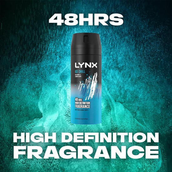 Lynx XL Ice Chill 48H Fresh Iced Mint & Lemon Scent Body Spray Deodorant,3x200ml - Image 4