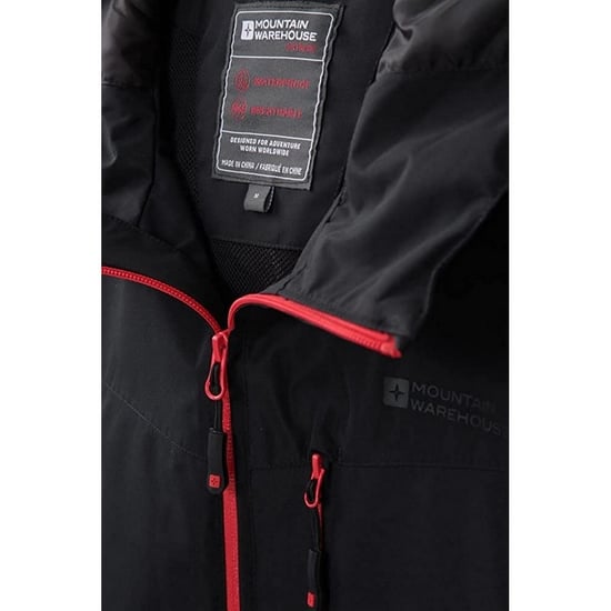 Mountain Warehouse Mens Brisk Extreme Waterproof Jacket (Black) - Image 6
