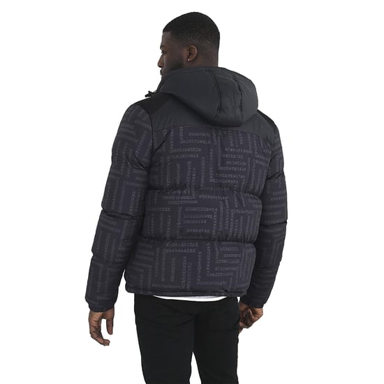 Men's Black Puffer Jacket Long Sleeve