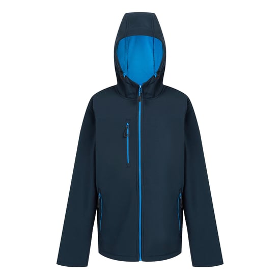 Regatta Mens Navigate 2 Layer Soft Shell Jacket (Navy/French Blue)