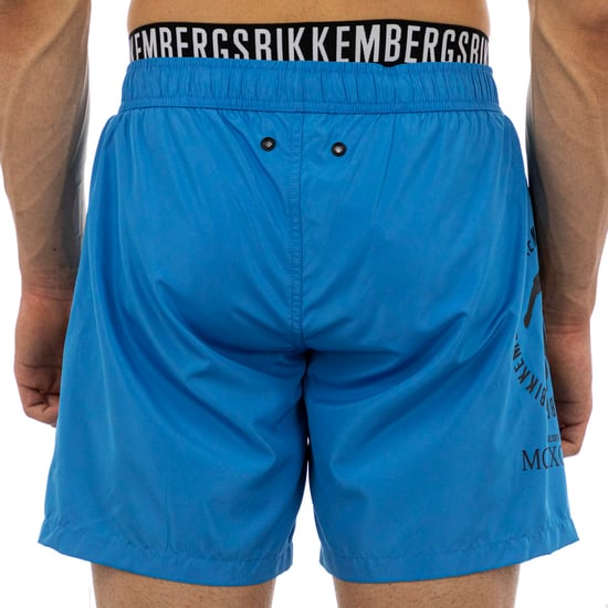 Bikkembergs Pantalones Cortos para Hombre Neoclásicos Pupino Azul Claro - Image 5