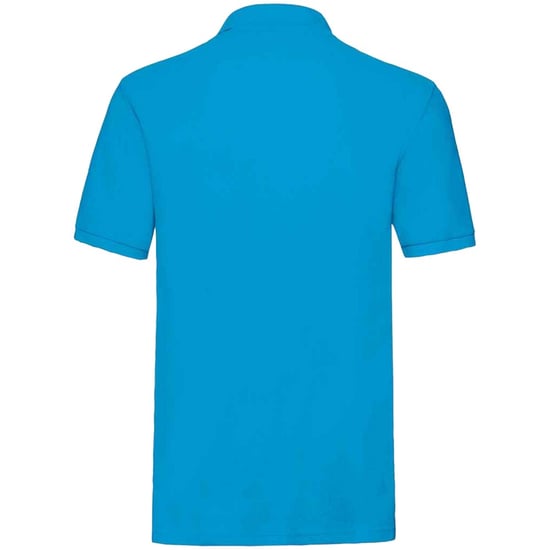 Fruit of the Loom Mens Premium Cotton Pique Polo Shirt (Azure) - Image 2