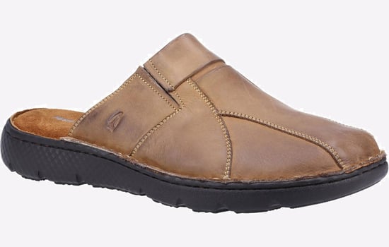 Hush Puppies Carson Mule Leather Sandal Mens - Image 2