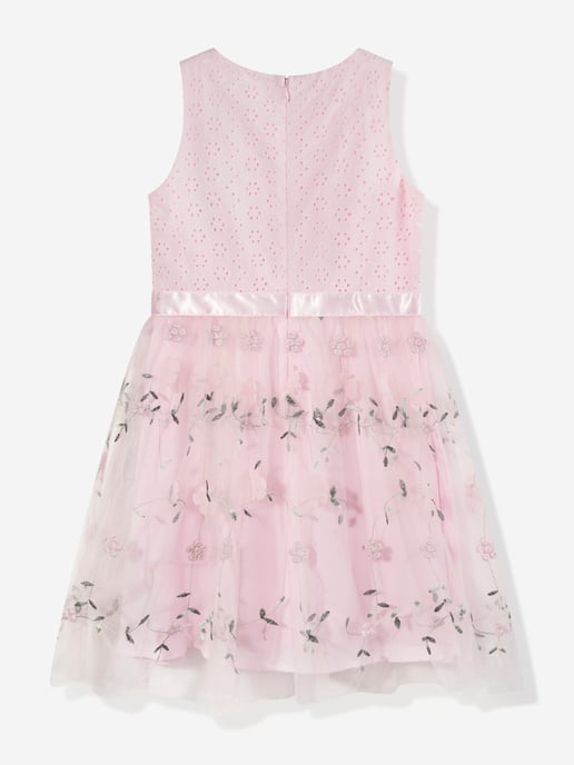 Guess Girls Floral Sleeveless Dress in Pink