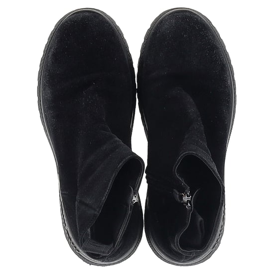 Miu Miu Zipped Ankle Boots in Black Suede - Image 3