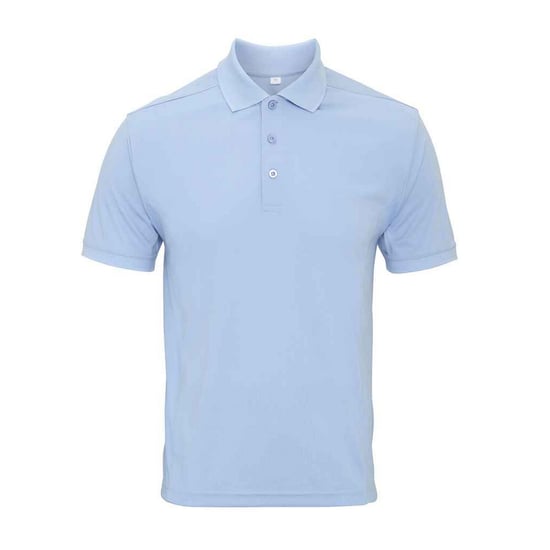 Premier Mens Coolchecker Pique Polo Shirt (Light Blue) - Image 1