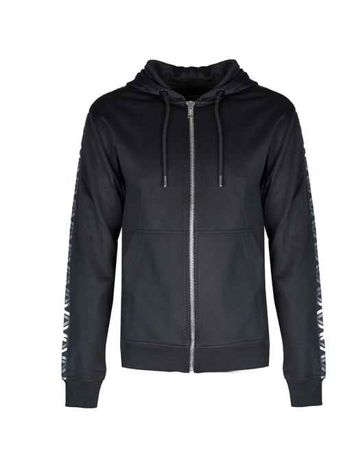 Les Hommes Sudadera Con Cremallera Hombre Negro - Image 1