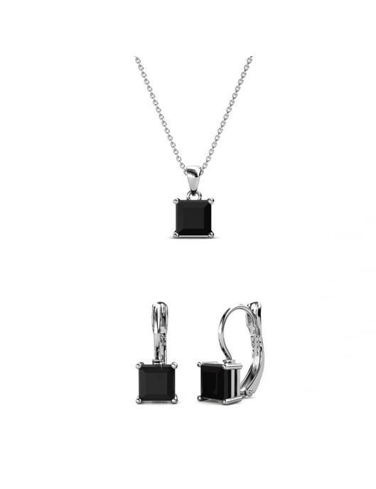 Conjuntos cuadrados - Plata y Negro - Image 1