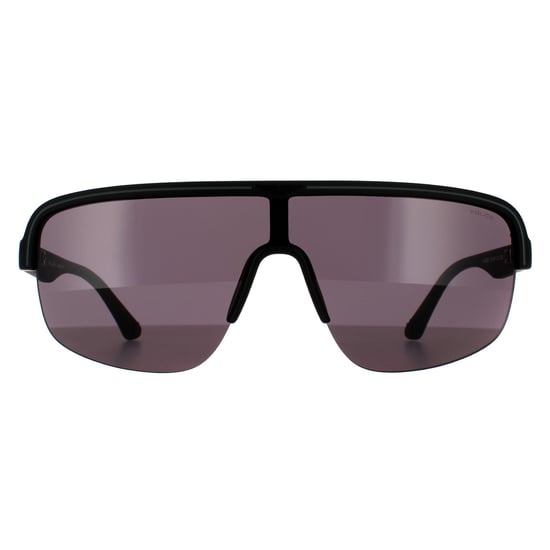 Gafas de sol para hombre Police Semi Sin Montura Negro Mate y Gris Ahumado - Image 1