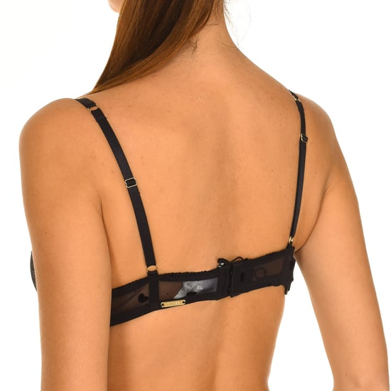 Women's padded underwired bra with microtulle sides O0BC18KA7Q0