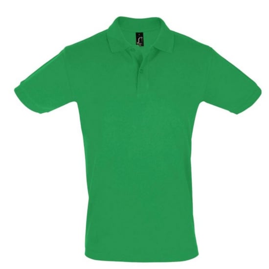 SOLS Mens Perfect Pique Short Sleeve Polo Shirt (Kelly Green) - Image 1