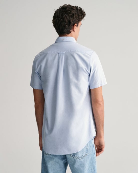 GANT Mens Regular Fit Short Sleeve Oxford Shirt