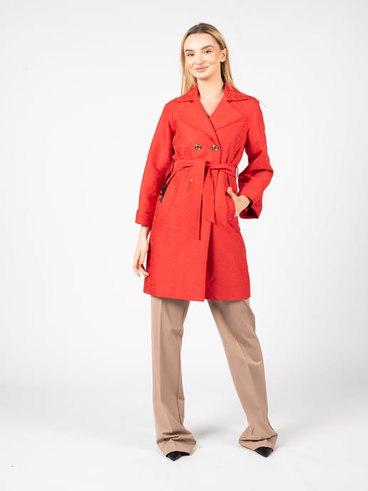 Pinko Abrigo Tandil de mujer rojo - Image 2
