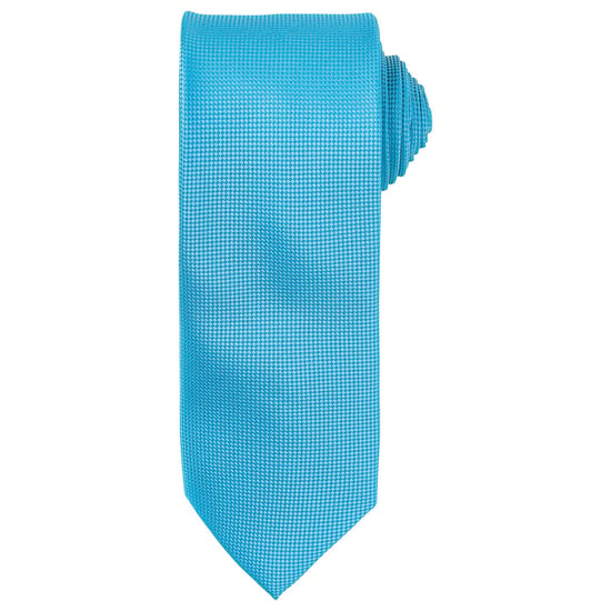Premier Unisex Adult Micro Waffle Tie (Turquoise) - Image 1