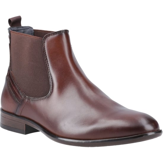 Pod Frank Leather/Textile Men's Cognac Boots - Image 1