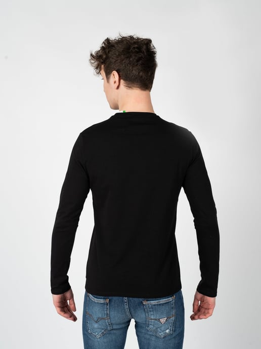 Guess Longsleeve del hombre negro - Image 4