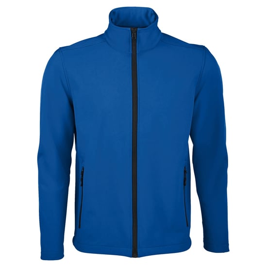 SOLS Mens Race Full Zip Water Repellent Softshell Jacket (Royal Blue) - Image 1
