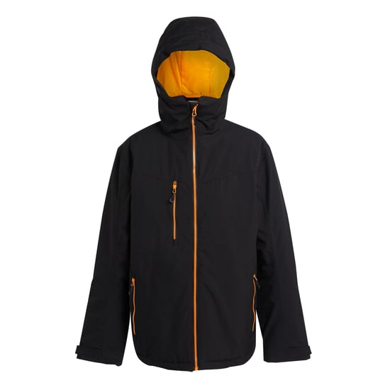 Regatta Mens Navigate Insulated Waterproof Jacket (Black/Orange Pop)