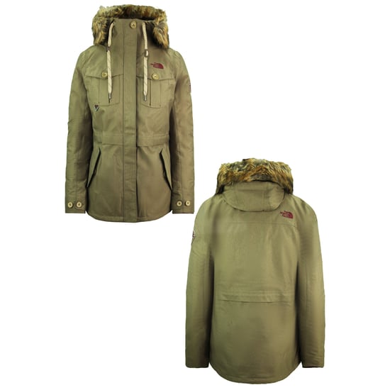 The North Face Snowboard Triclimate Hodded Green Womens Parka Jacket NF0A3L7GYZK - Image 3