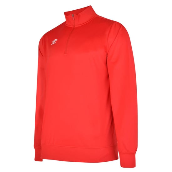 Umbro Mens Club Essential Half Zip Sweatshirt (Vermillion) - Image 1