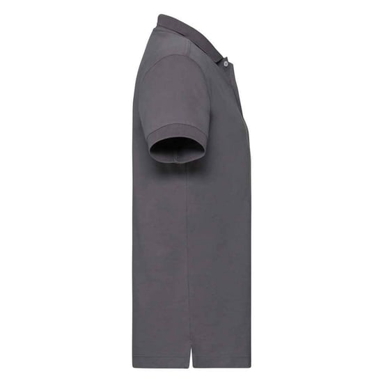 Russell Mens Pique Stretch Polo Shirt (Convoy Grey) - Image 3