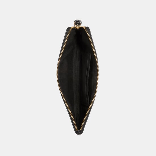 Large Corner Zip in Crossgrain Leather