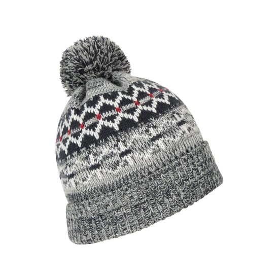 Mountain Warehouse Mens Fair Isle Thinsulate Beanie (Navy) - Image 3