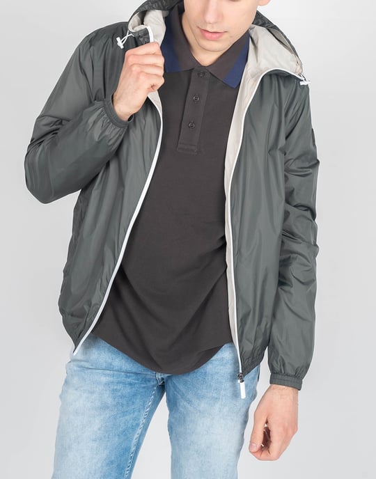 Invicta Chaqueta del hombre Blanco, Gris - Image 3