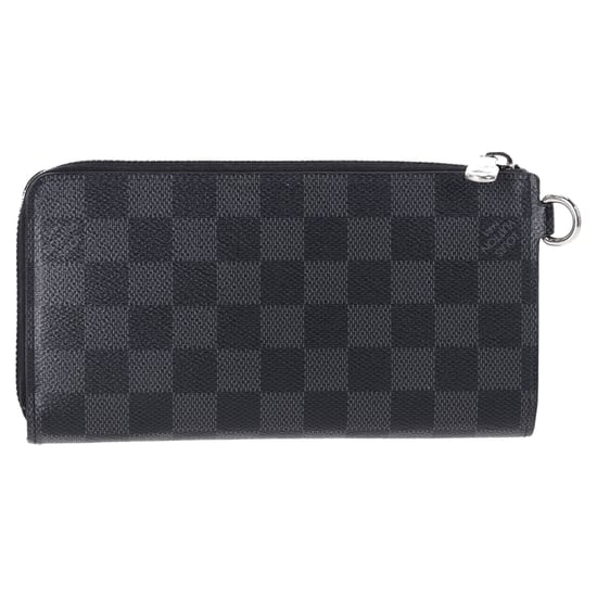 Louis Vuitton Dragonne Zippy Damier Wallet in Black Coated Canvas - Image 3
