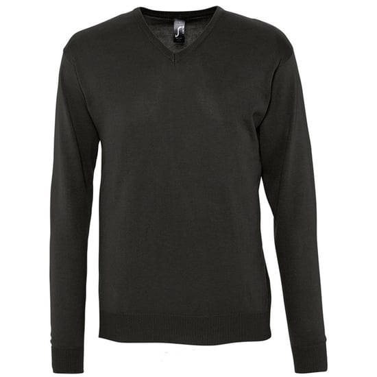 SOLS Mens Galaxy V Neck Sweater (Black) - Image 1