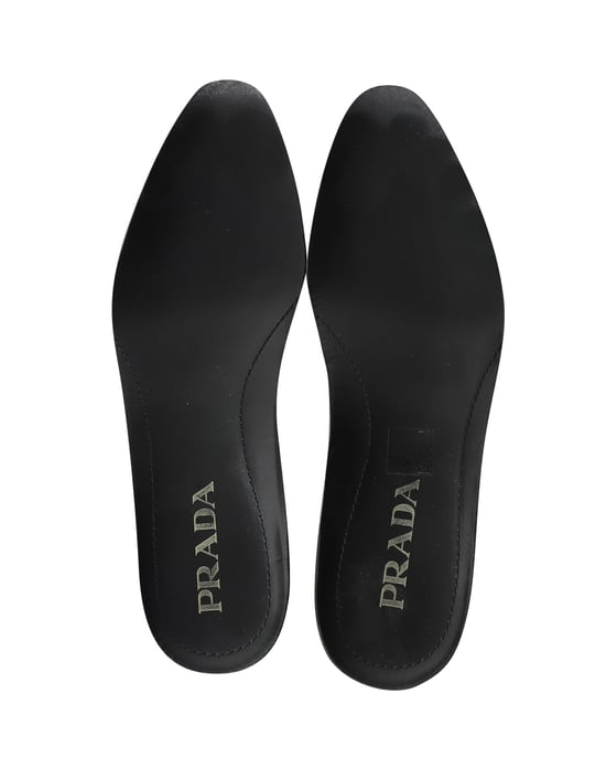 Prada Platform Brogues in Black Leather - Image 6