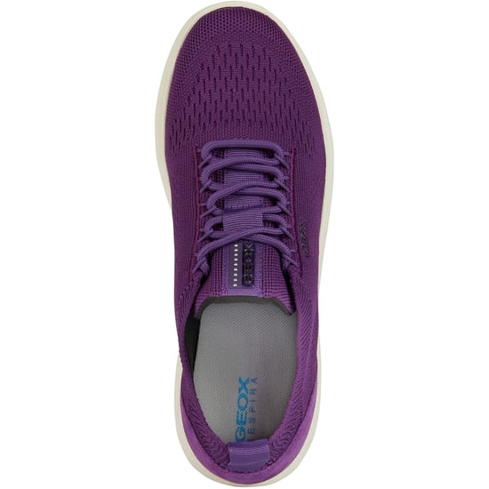 Geox D Spherica A Leather Women's Purple Trainers - Image 4