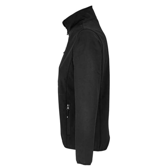 SOLS Womens/Ladies Falcon Softshell Recycled Soft Shell Jacket (Black) - Image 2