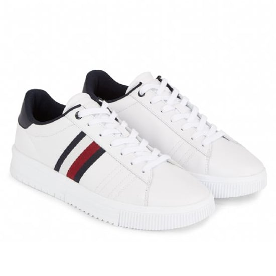 Zapatillas Tommy Hilfiger Supercup de Cuero Blancas - Image 2