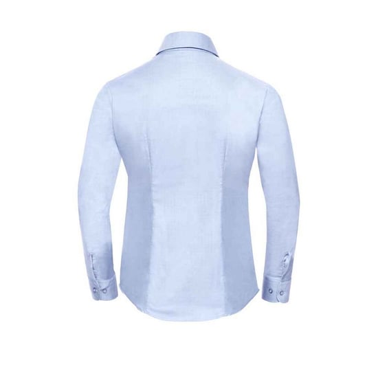Russell Womens/Ladies Oxford Easy-Care Long-Sleeved Shirt (Oxford Blue) - Image 2