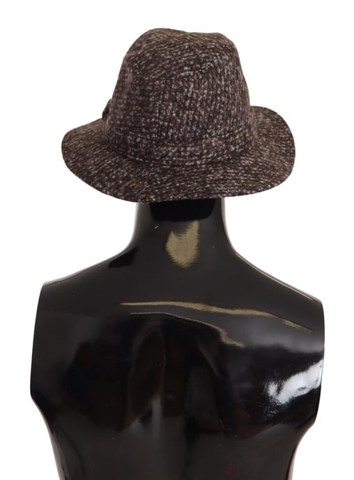 Dolce & Gabbana Women's Gray Melange Blended Textured Tweed Hat