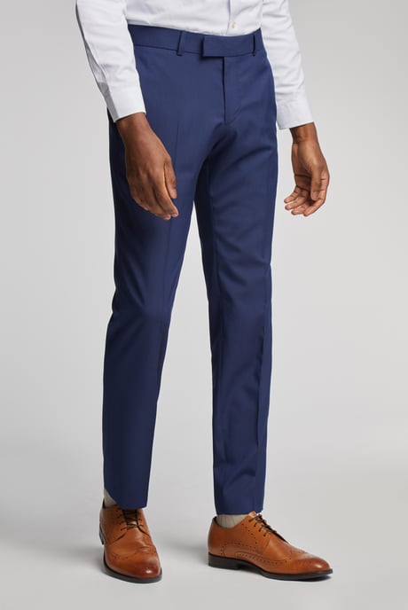 Bright Blue Slim Trousers - Image 1