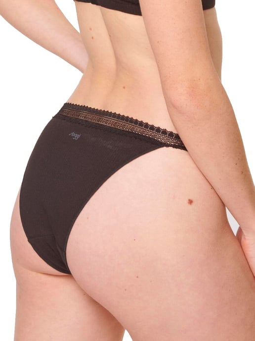 GO Ribbed Tanga Briefs 2 Pack