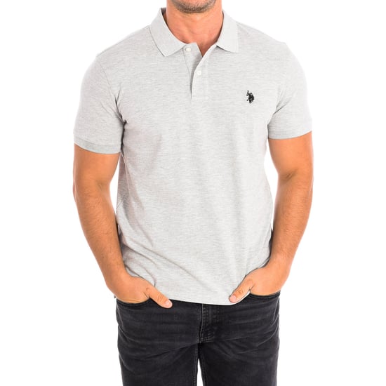 KING Short Sleeve Polo with contrast lapel collar 61423 man
